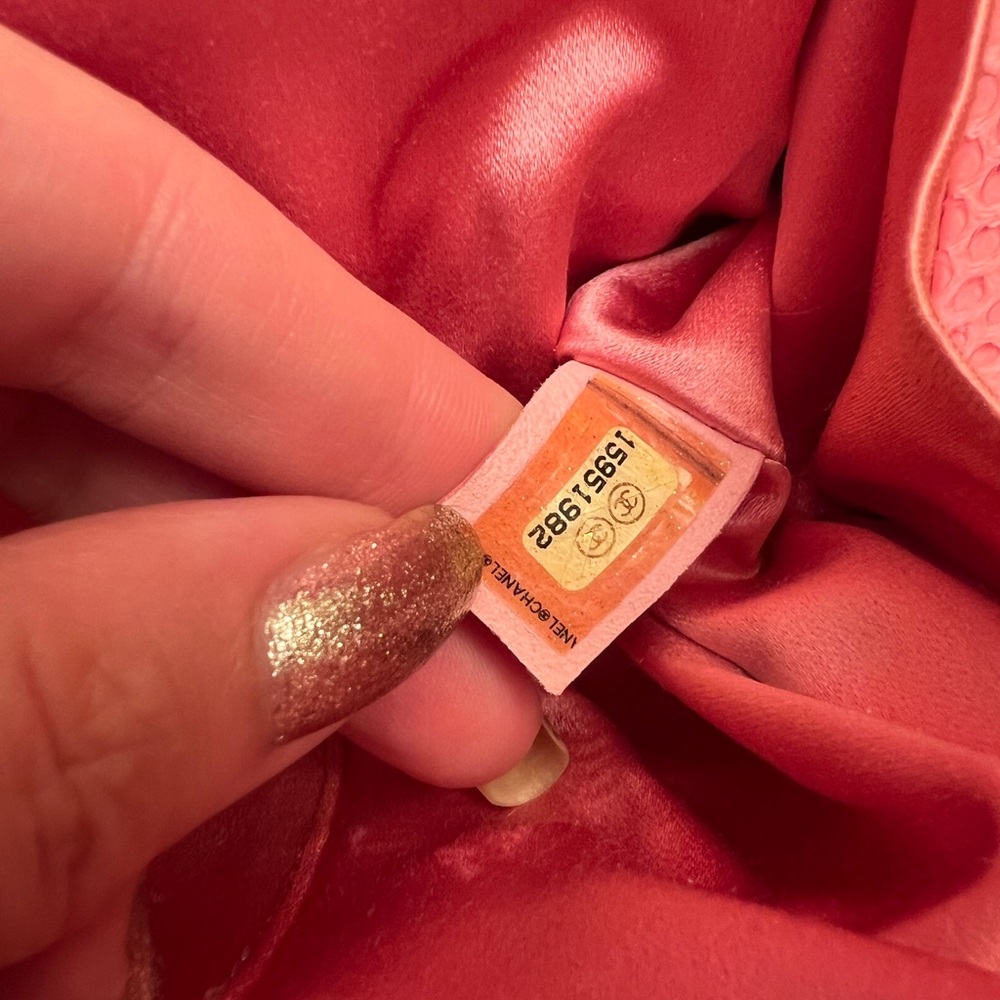 Chanel pink python clutch - Picture 10 of 10